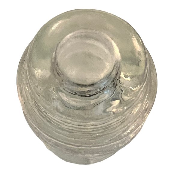 Antique Hemingray 16 Clear Glass Electric Pole Insulator  3"x4" Made USA - Picture 6 of 8
